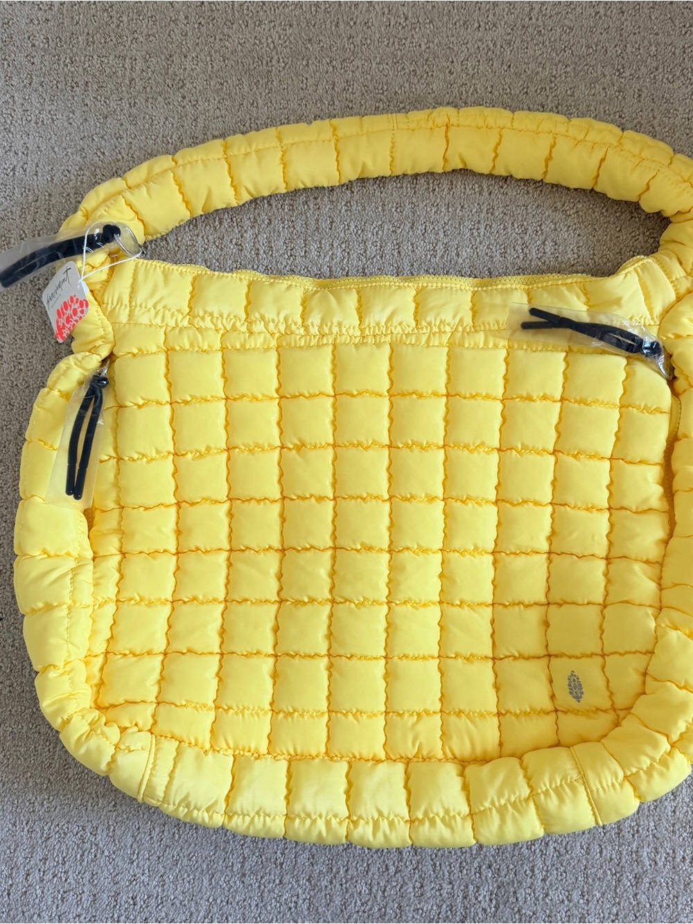 FP Movement by Free People Quilted Carryall in Sour Citrus